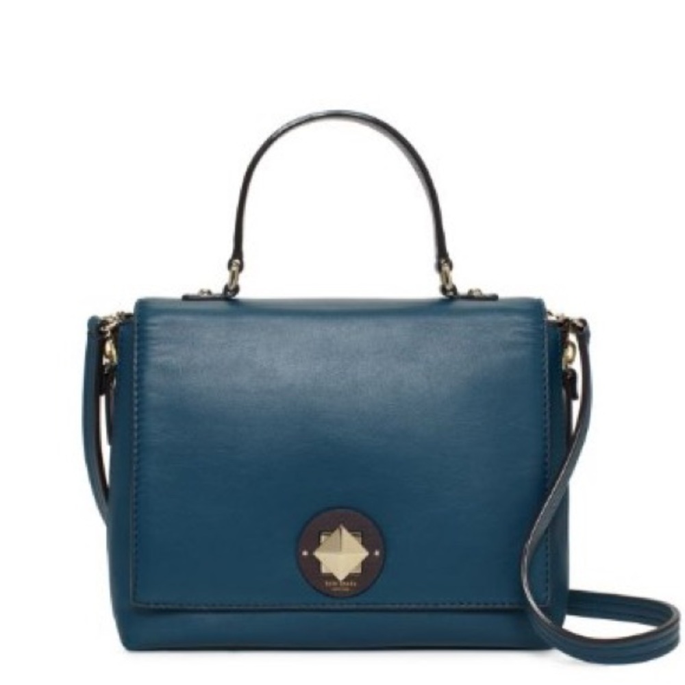 Kate Spade Varick Street Abbie Satchel teal